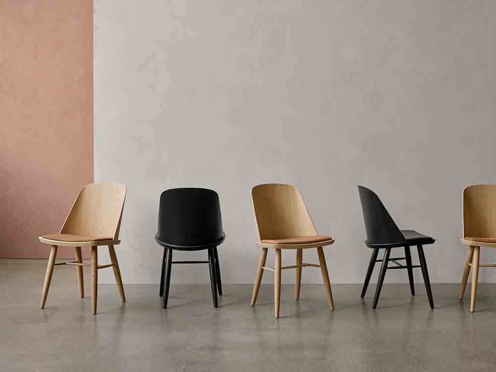 Foodhq Dark Simple Chair, Scandinavian Dining Chairs Nz